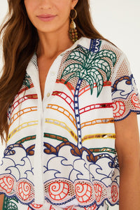 Off White Chemise Plage - Off White
