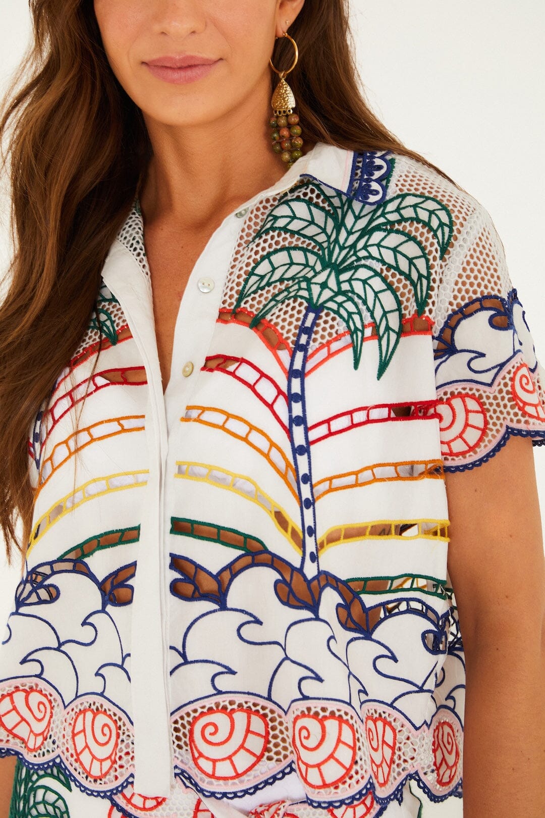 Off White Chemise Plage - Off White