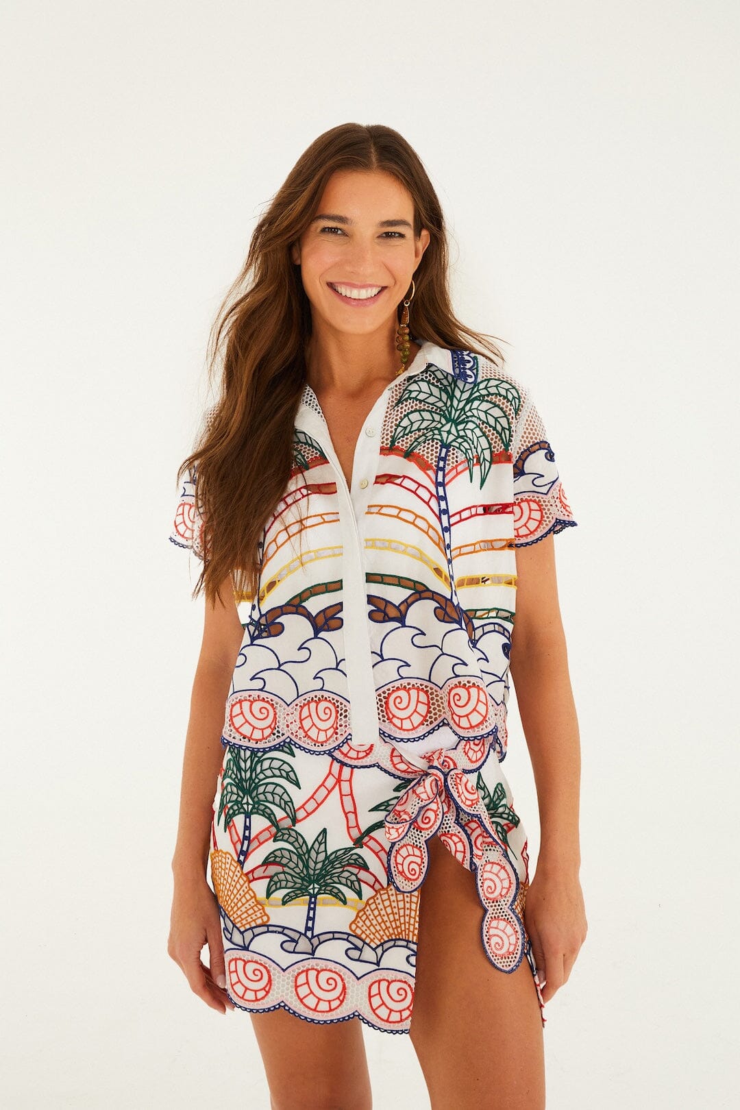 Off White Chemise Plage - Off White