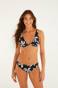 Palms Black And Off White Haut de bikini - Palms Black And Off White