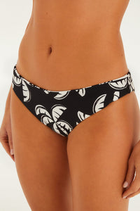 Palms Black And Off White Bas de bikini - Palms Black And Off White