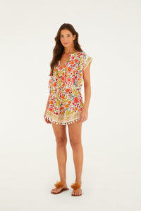 NEW_BanFlowers Off White Beachwear - BanFlowers Off White