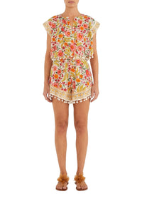 Blouse Banana Flowers - Blanc