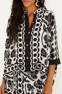 Floral Arabesque Shirt - White
