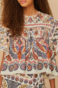 DJV_Boho Glam Off White Chemises & Blouses - Boho Glam Off White