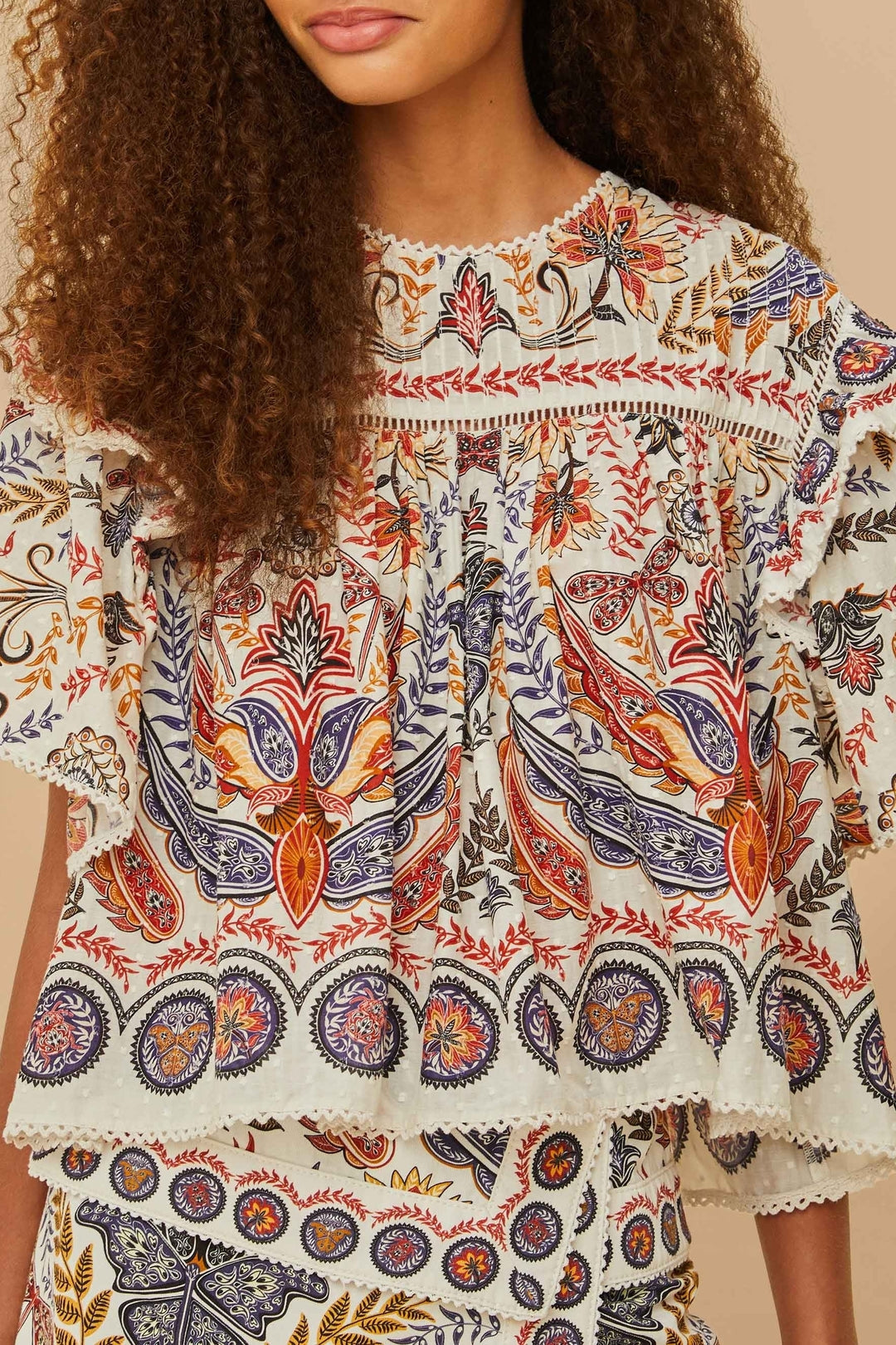 DJV_Boho Glam Off White Chemises & Blouses - Boho Glam Off White