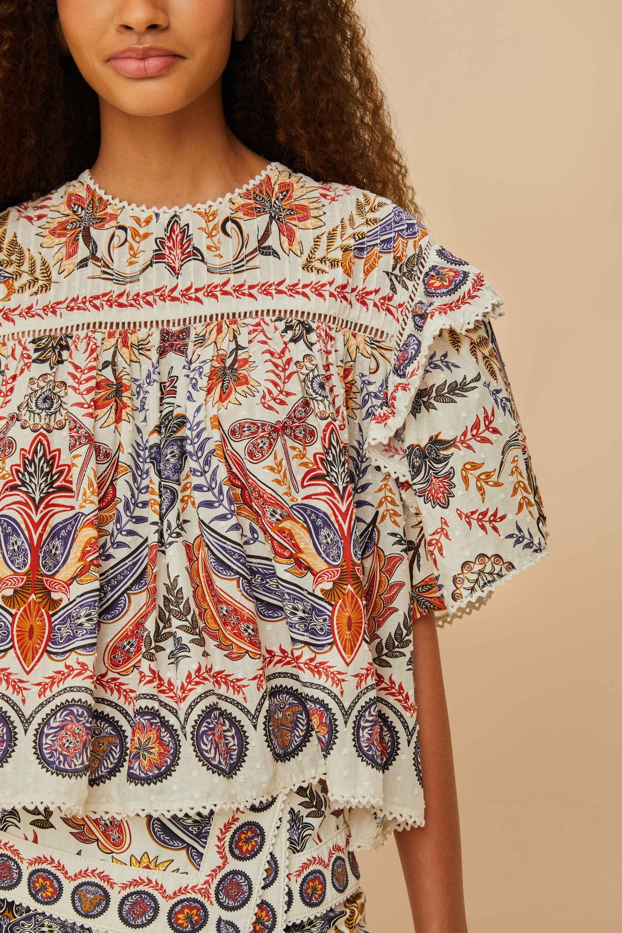 DJV_Boho Glam Off White Chemises & Blouses - Boho Glam Off White