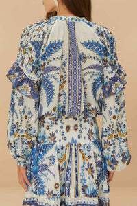 Blouse Ana Tapestry en coton - Bleu
