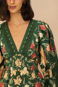 DJV_Pineapple Garden Green Chemises & Blouses - Pineapple Garden Green