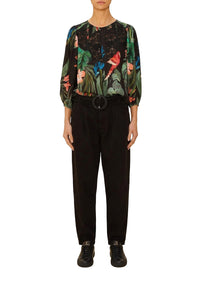 DJV_Midnight Fiesta Black Chemises & Blouses - Midnight Fiesta Black