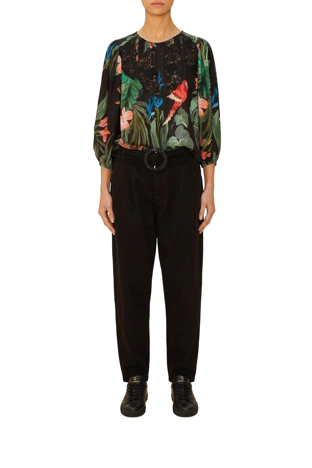 DJV_Midnight Fiesta Black Chemises & Blouses - Midnight Fiesta Black