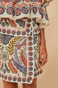 Boho Glam Off White Jupe - Boho Glam Off White