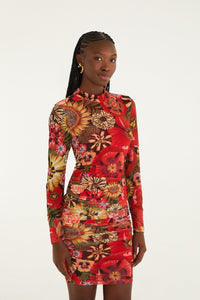 Flowershop Mini Black Robe courte - Flowershop Mini Black