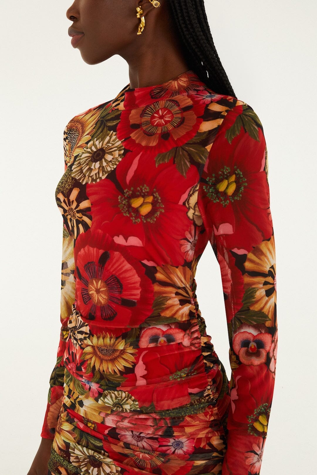 Flowershop Mini Black Robe courte - Flowershop Mini Black