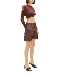 DARK BROWN LE DOUBLE TSHIRT