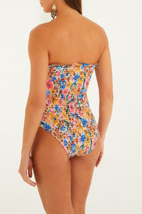 Maillot une pièce Floraline - Beige