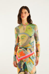Drawing Multicolor Foulard - Drawing Multicolor