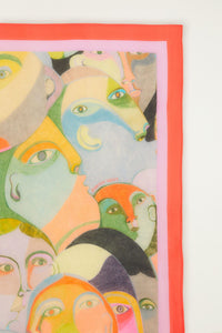 Drawing Multicolor Foulard - Drawing Multicolor