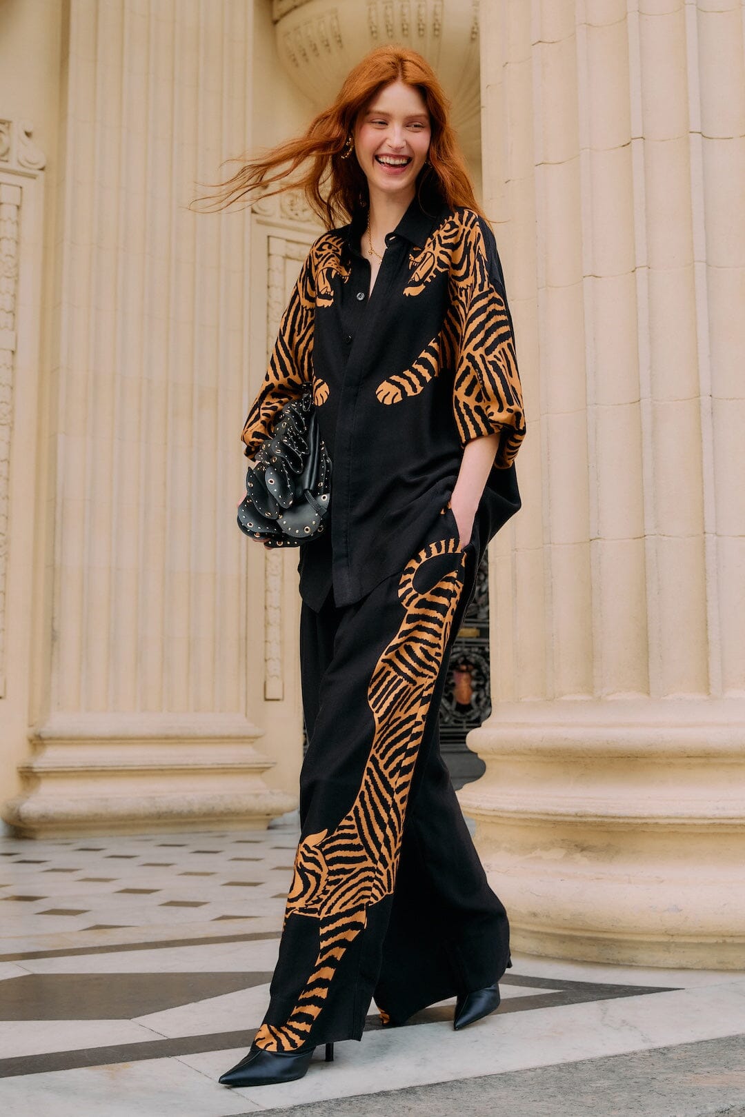DIFFUSELY_Black Tiger Pantalon - Black Tiger