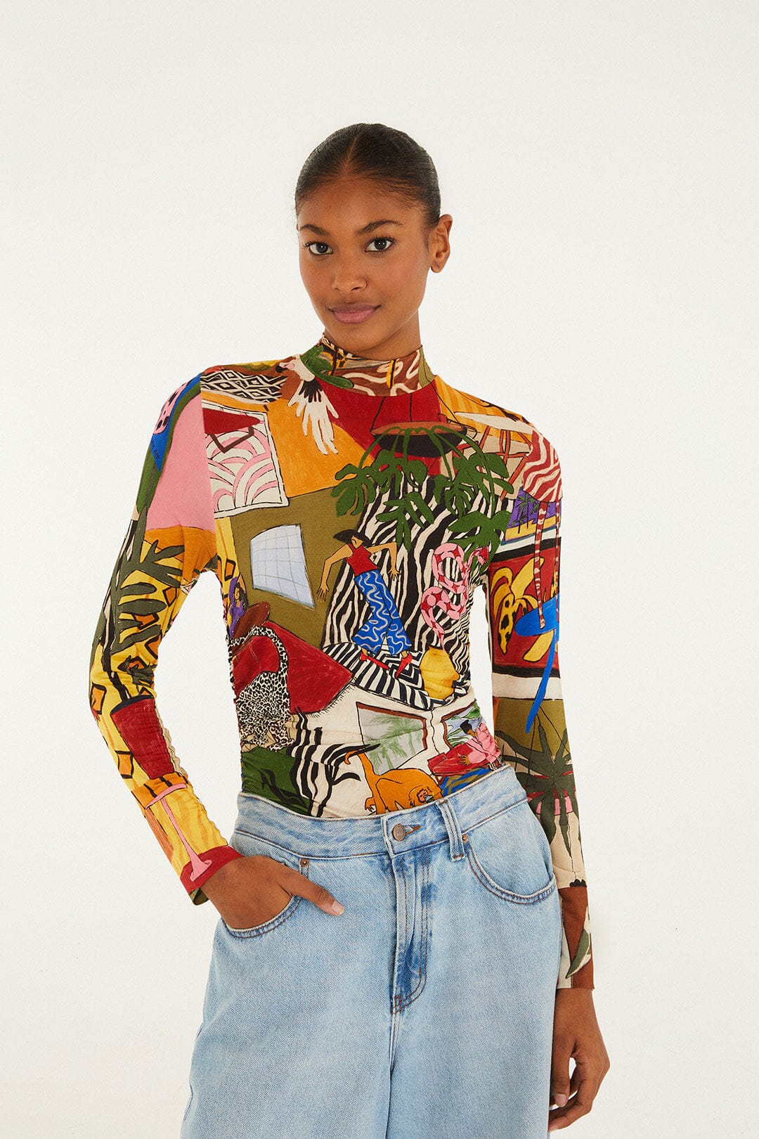 Tropical Multicolor Blouse - Tropical Multicolor