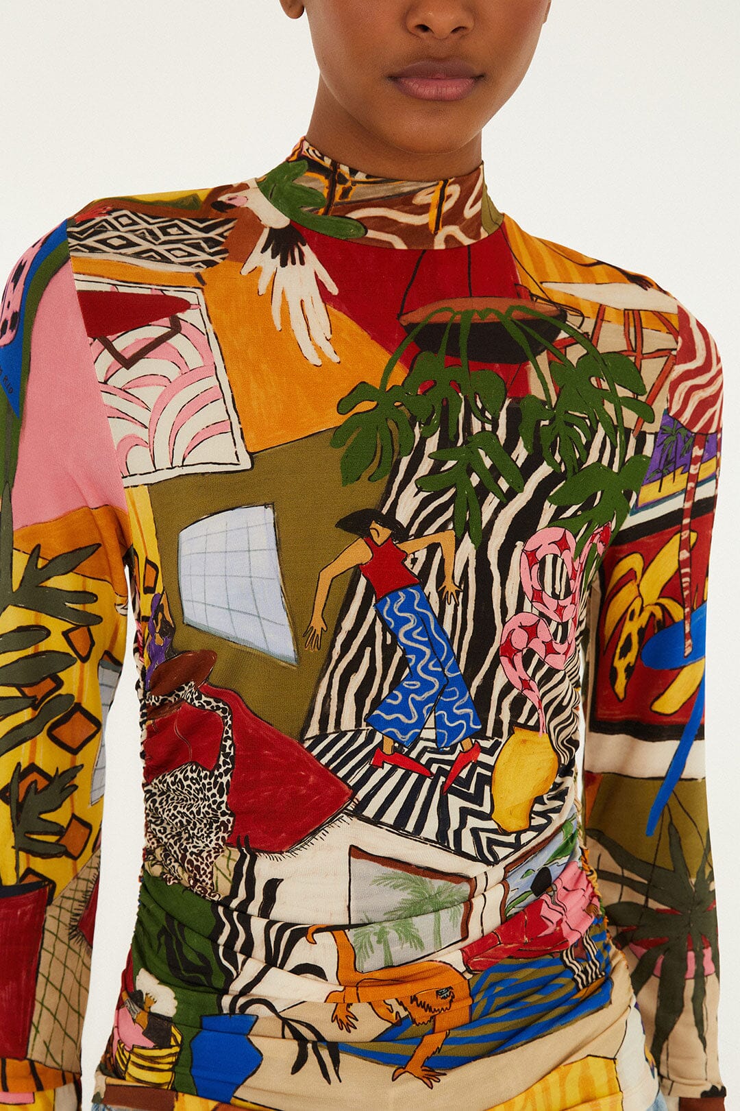 CHECK VUE_Tropical Multicolor Blouse - Tropical Multicolor