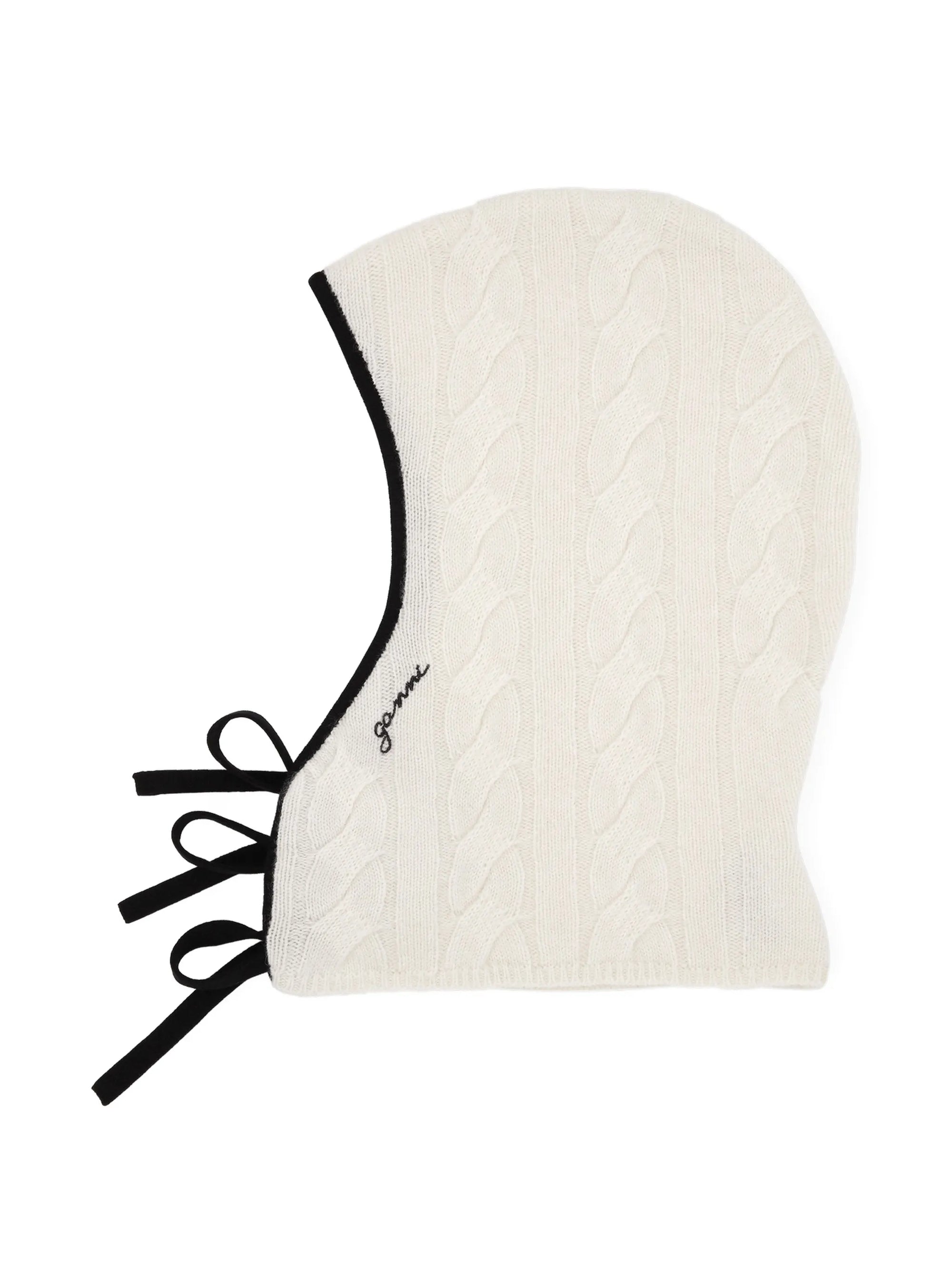 Cagoule en laine et cachemire - Egret