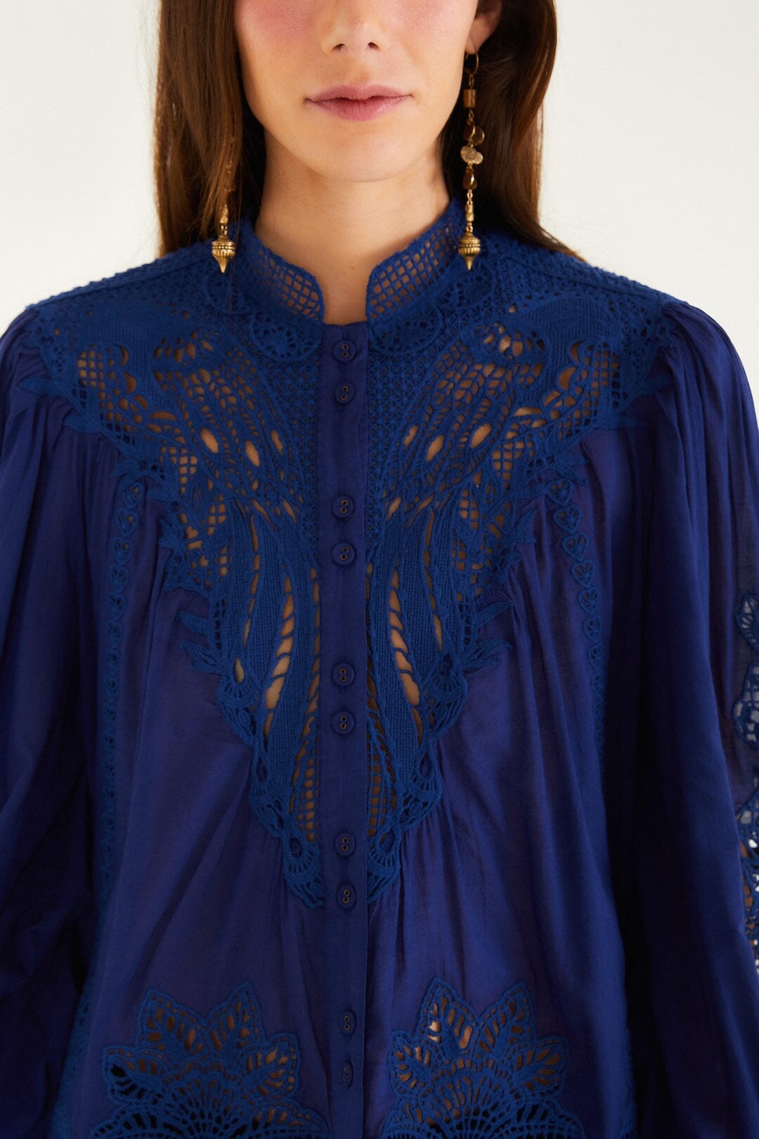 Navy Blue Blouse - Navy Blue