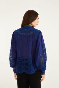 Navy Blue Blouse - Navy Blue