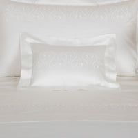 ORNATE MEDALLION EMBROIDERY / BOUDOIR TAIE D'OREILLER