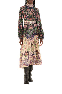 NEW_DIFFUSELY_Garden Black Robe midi - Garden Black