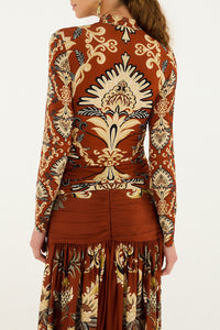 Arabesc Paradise Shirt - Orange