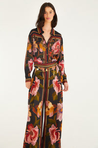 Flowers Black Pantalon - Flowers Black