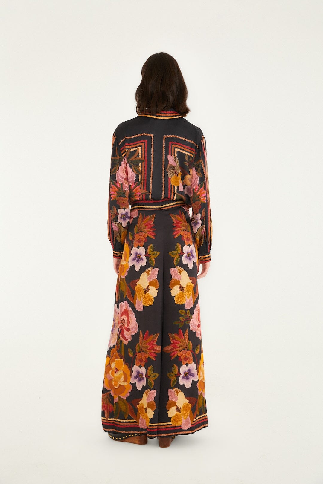 Flowers Black Pantalon - Flowers Black