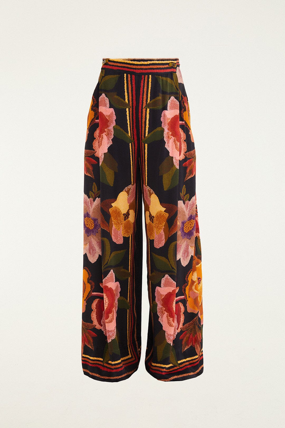 Flowers Black Pantalon - Flowers Black