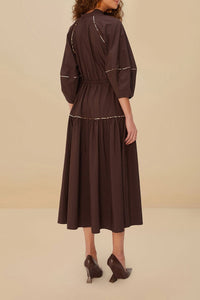 Dark Brown Robe midi - Dark Brown