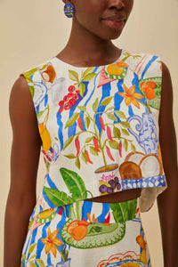 Blouse Fresh Table en lin - Jaune
