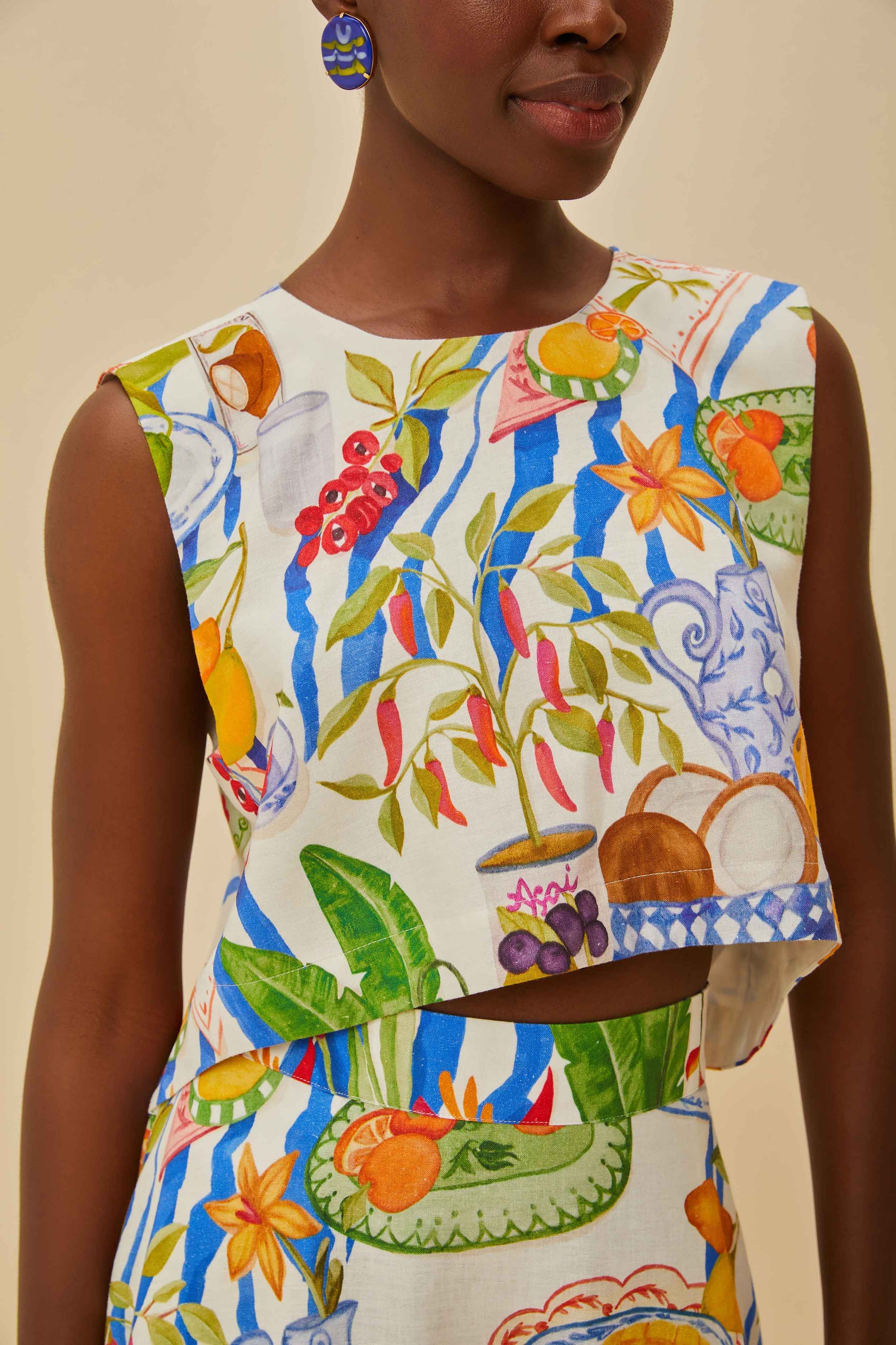 Blouse Fresh Table en lin - Jaune