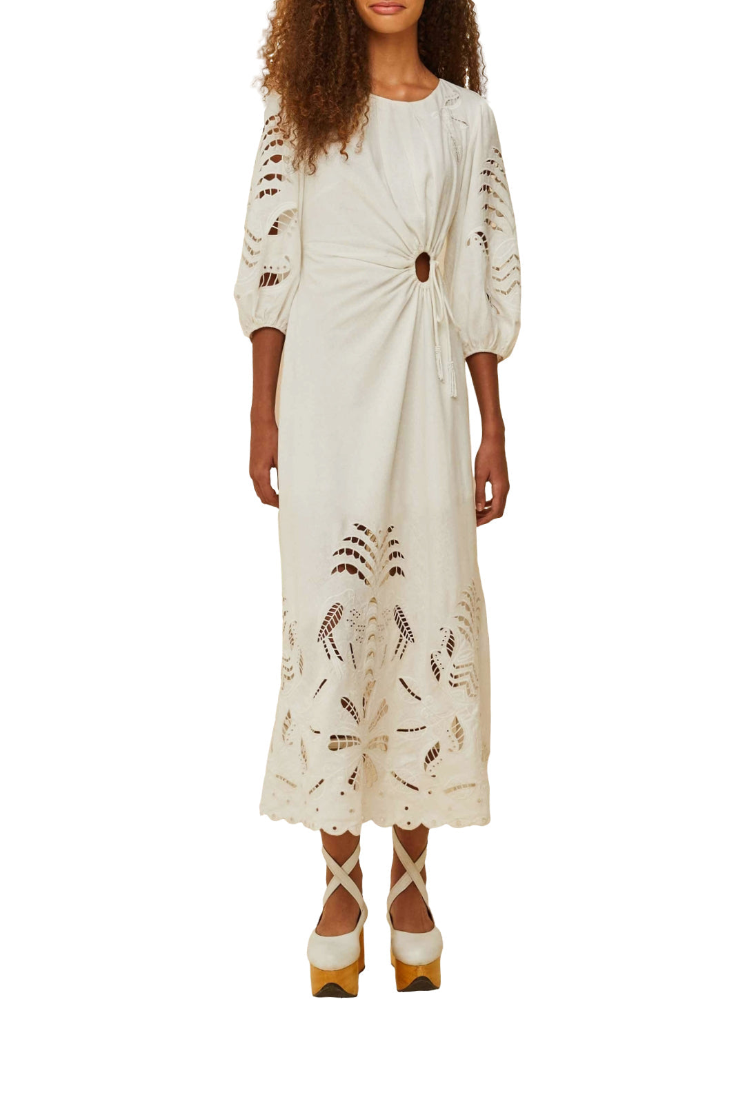 DJV_Off White Robes midi - Off White