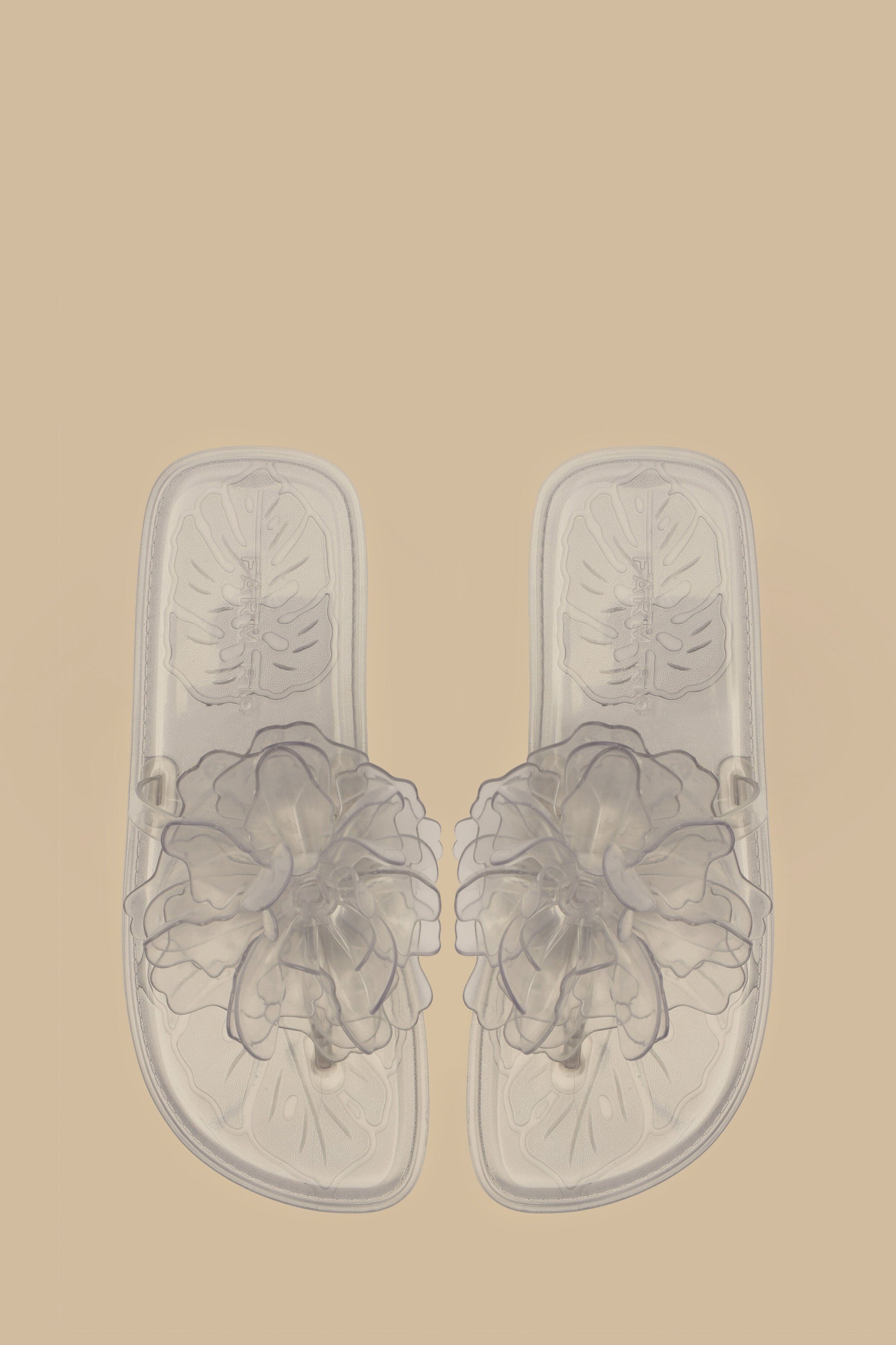 Strappy flat sandals - Transparent