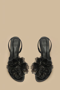 Flower Jelly sandals - Black