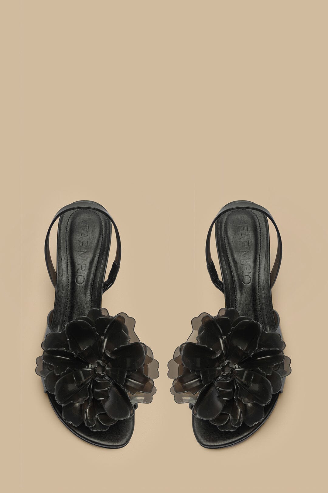 Flower Jelly sandals - Black