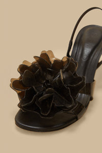 Flower Jelly sandals - Black