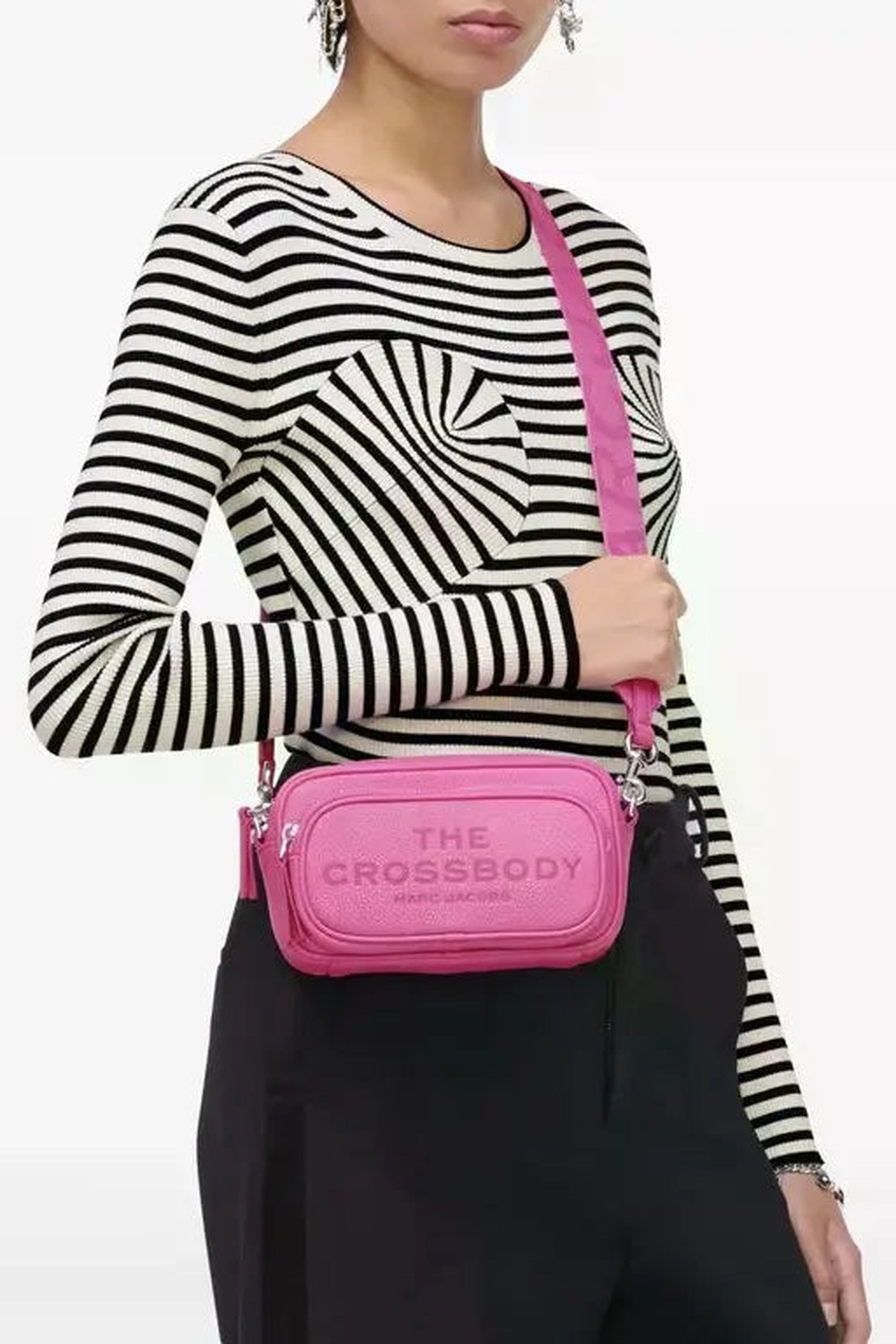 The Crossbody leather bag - Bow Pink