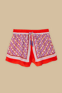 Graphic Pineapple Shorts - Pink