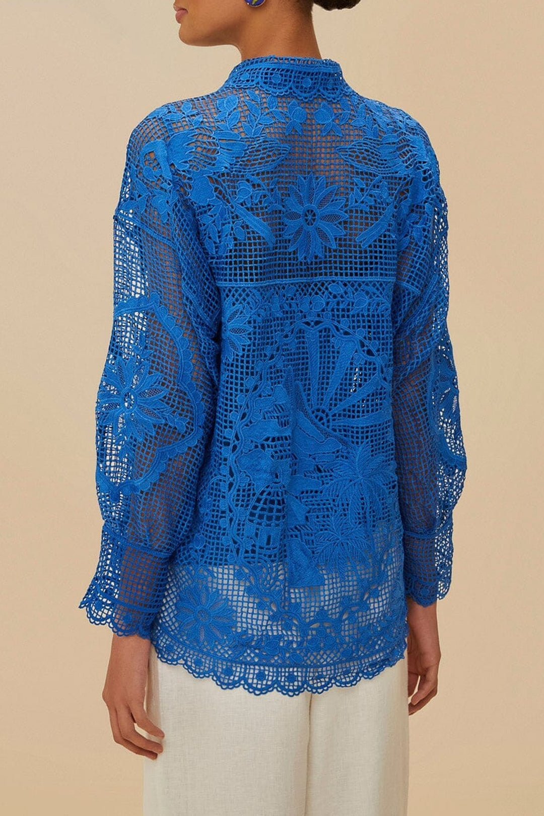 Chemise Landscape Guipure - Bleu