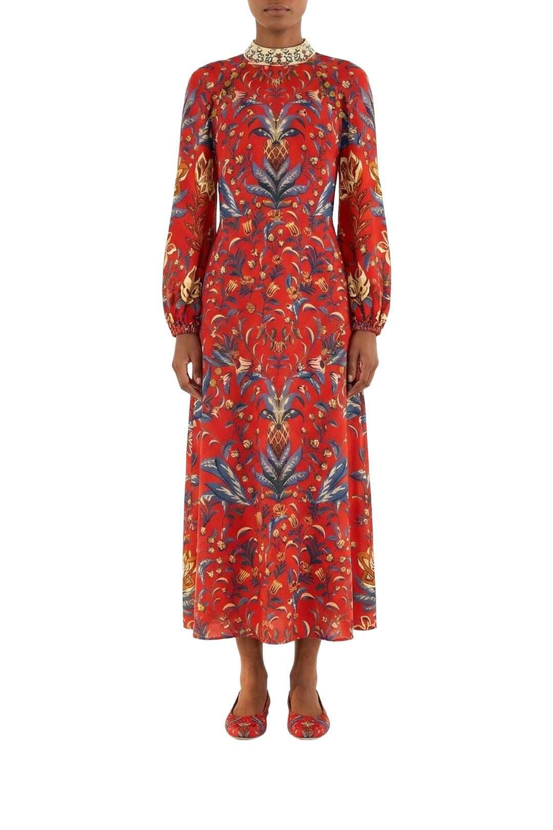 Winter Breeze Short Dress - Red