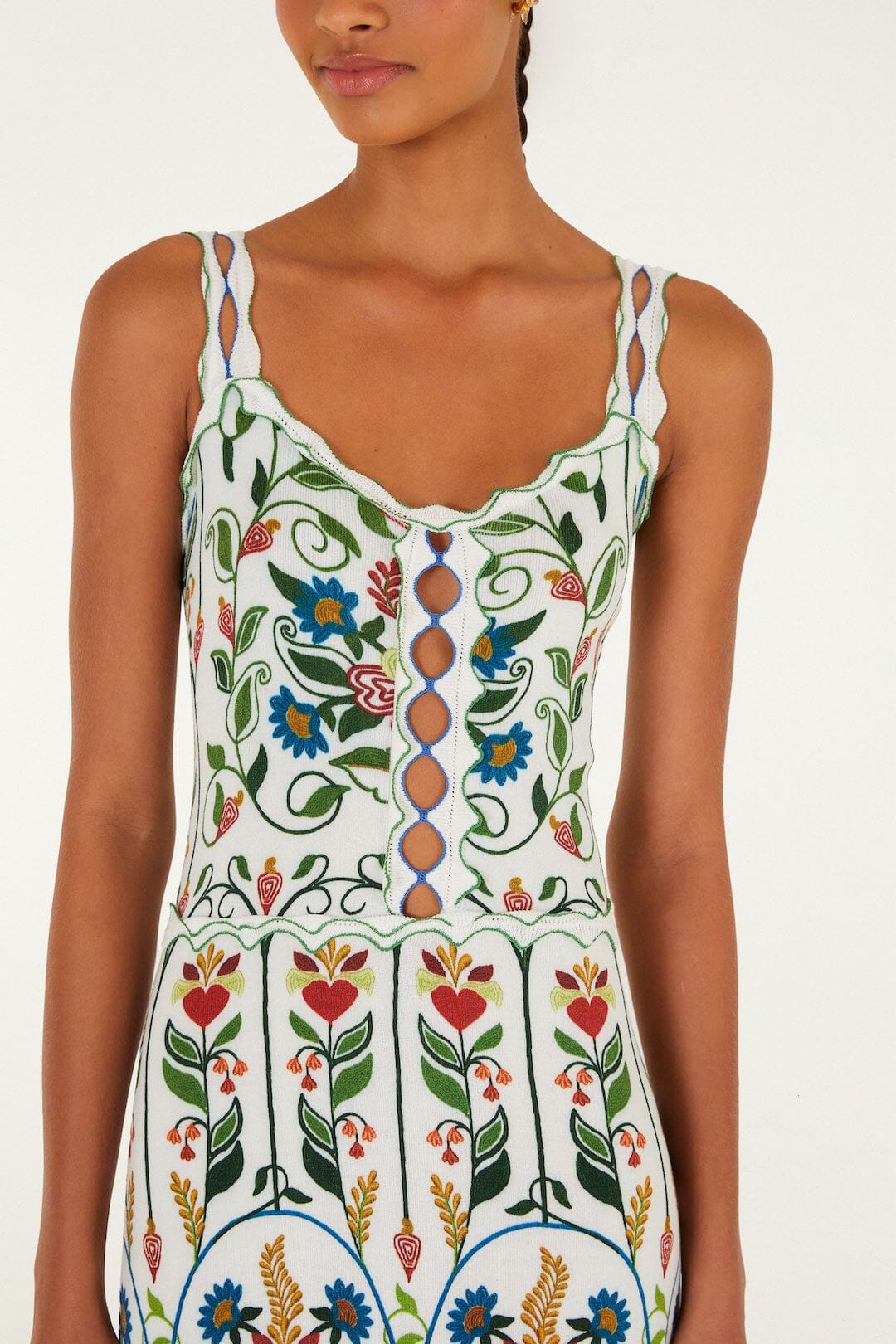 Stitched Garden Off White Maille - Stitched Garden Off White