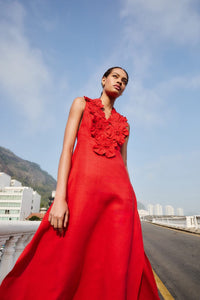 Red Robe midi - Red