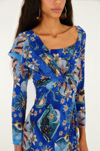 DIFFUSELY_Mystical Blue Robe longue - Mystical Blue