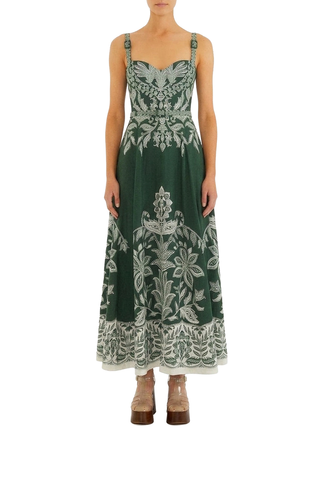 Robe longue Miranda - Vert